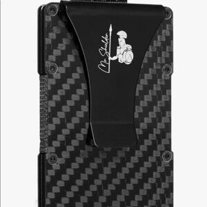 RFID Carbon Fiber Wallet with Money Clip